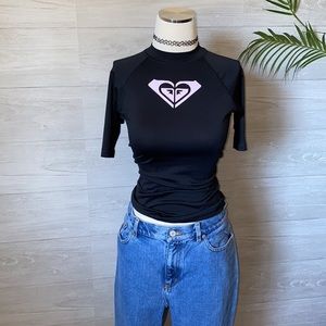 Roxy Whole Hearted Short Sleeve Rash Guard 💗